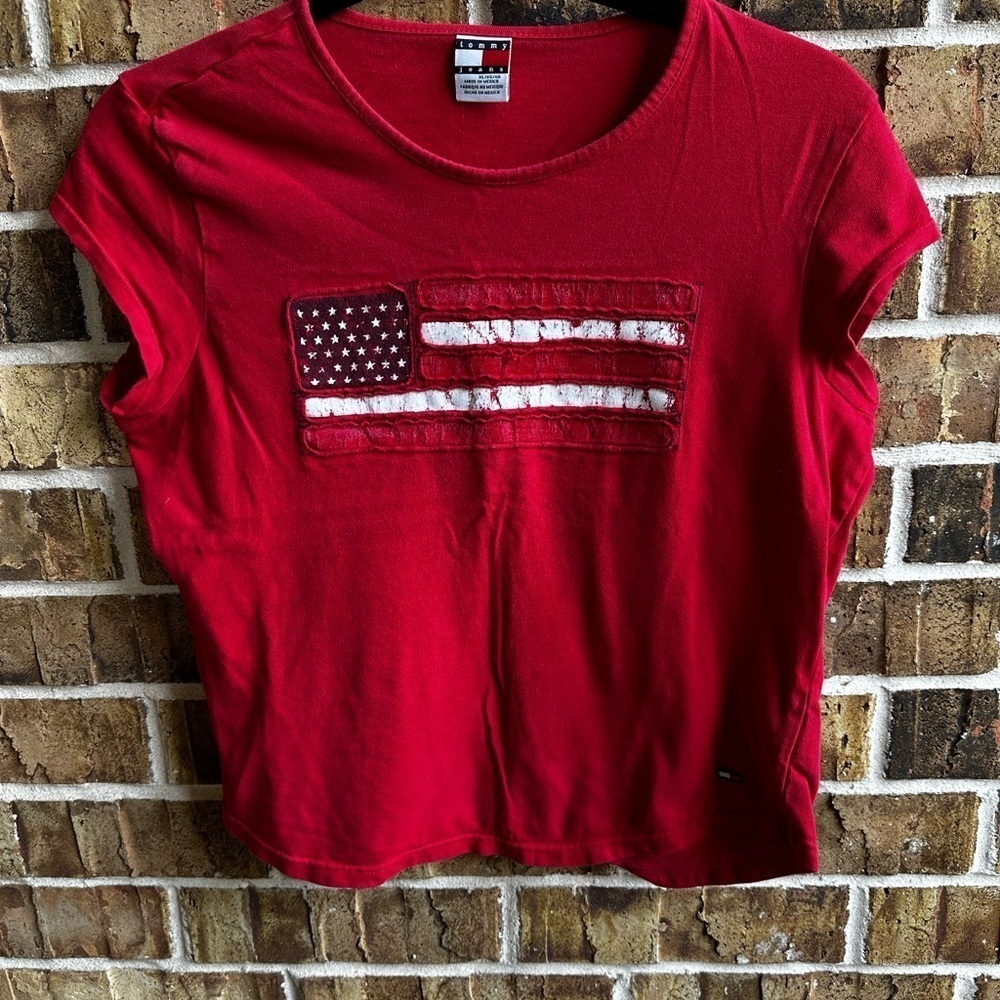 Tommy Hilfiger Red Short Sleeve Tee
